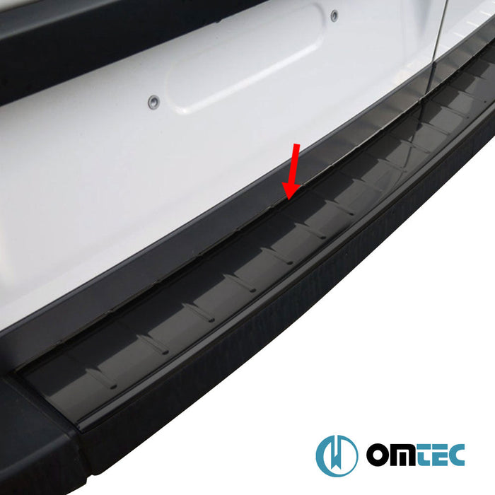 Arka Tampon Eşiği Paslanmaz Çelik (Siyah) - Volkswagen Crafter - VAN SY - (2017 - )