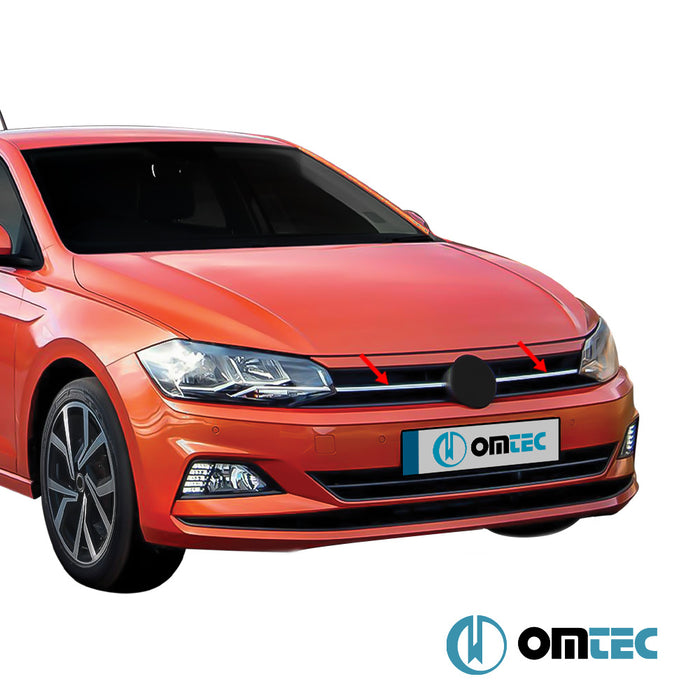 Ön Panjur Orta Çıta 2 Prç. P.Çelik (Parlak) - Volkswagen Polo - HB 5D AW - (2017 - )