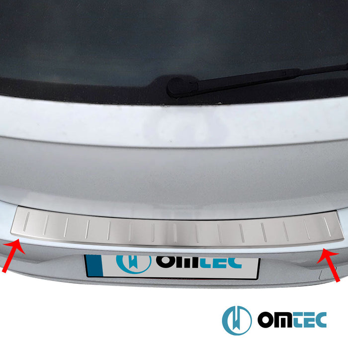 Arka Tampon Eşiği Paslanmaz Çelik (Taşlı) - Volkswagen Polo - HB 5D AW - (2017 - )