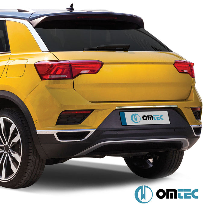 Bagaj Çıtası (Plaka Üstü) Paslanmaz Çelik (Parlak) - Volkswagen T - Roc - SUV A11 - (2017 - )