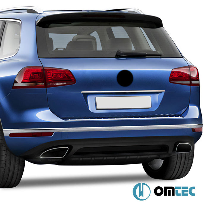 Bagaj Çıtası (Plaka Üstü) Paslanmaz Çelik (Parlak) - Volkswagen Touareg - SUV CR - (2018 - )