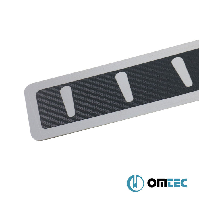 Karbon Folyolu Arka Tampon Eşiği Paslanmaz Çelik - Volkswagen Touareg - SUV CR - (2018 - )