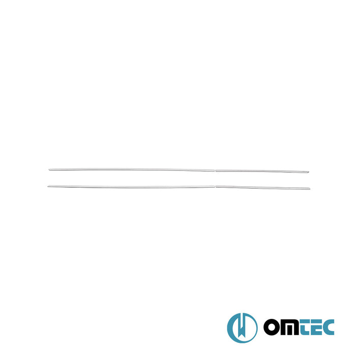 Yan Kapı Çıtası 4 Prç. Paslanmaz Çelik (Parlak) - Volkswagen Golf - HB 5D Mk8 - (2019 - )