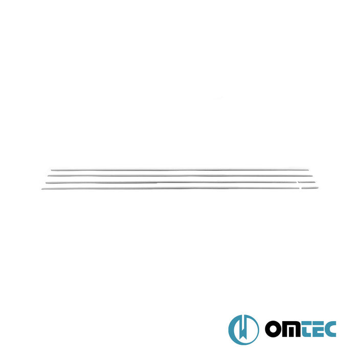 Cam Çıtası 6 Prç. Paslanmaz Çelik (Parlak) - Volkswagen Golf - HB 5D Mk8 - (2019 - )