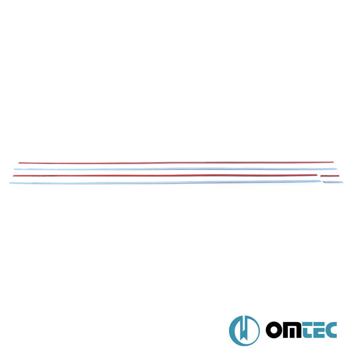 Cam Çıtası 6 Prç. Paslanmaz Çelik (Parlak) - Volkswagen Golf - HB 5D Mk8 - (2019 - )