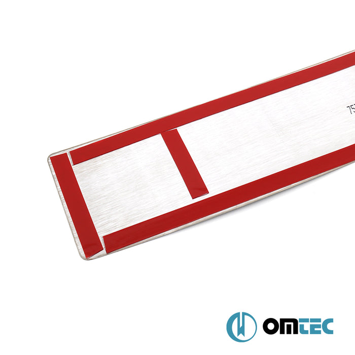 Karbon Folyolu Arka Tampon Eşiği Paslanmaz Çelik (Desen 2) - Volkswagen T7 Multivan - VAN T7 - (2022 - )