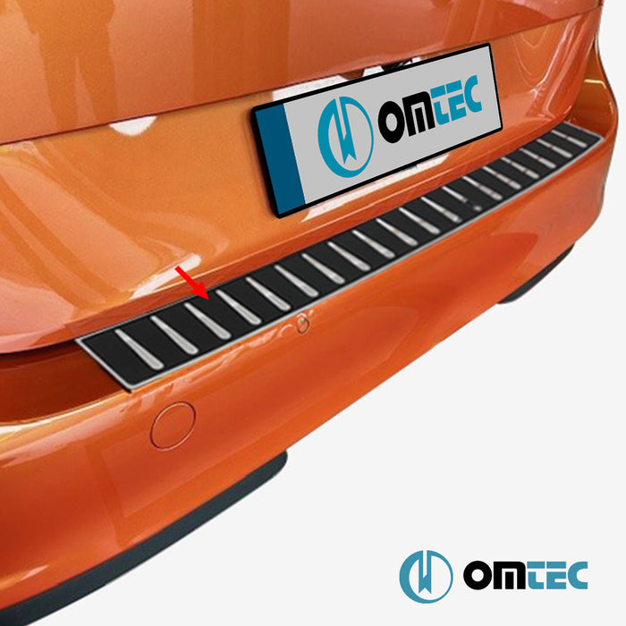 Karbon Folyolu Arka Tampon Eşiği Paslanmaz Çelik (Desen 2) - Volkswagen Id.Buzz - MVN I - (2022 - )