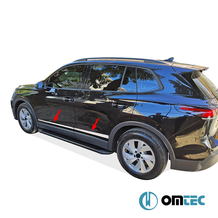 Yan Kapı Çıtası 4 Prç. Paslanmaz Çelik (Parlak) - Volkswagen Tiguan - SD III - (2024 - )