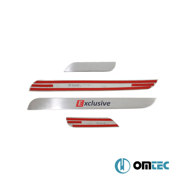 Exclusive Kapı Eşiği 4 Prç. Paslanmaz Çelik (Parlak) - Volvo V90 - SW I - (2017 - )