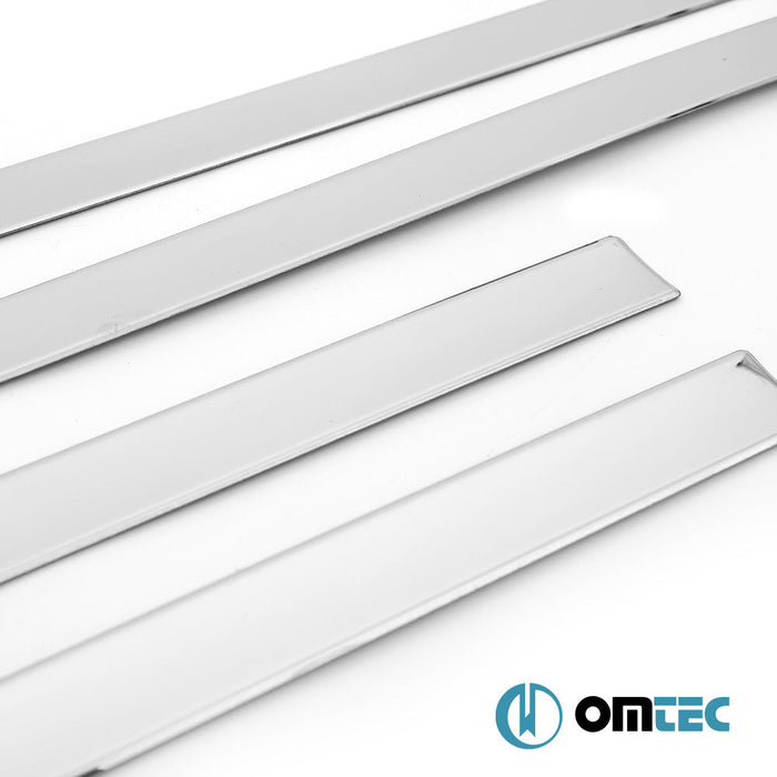 Yan Kapı Çıtası 4 Prç. (950 - 570mm) Paslanmaz Çelik (Parlak) - Opel Corsa - HB 5D X15 - (2015 - 2019)