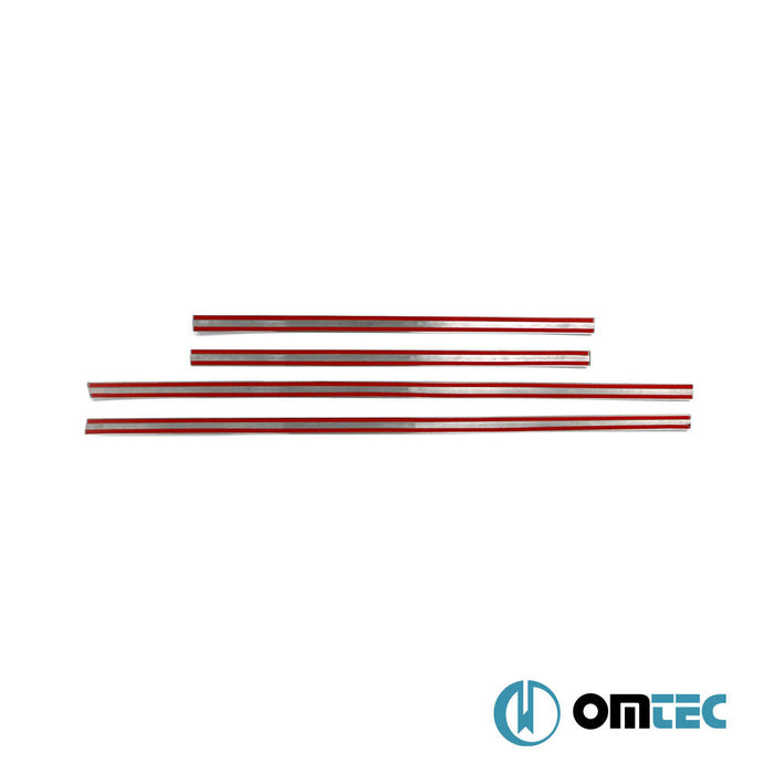 Yan Kapı Çıtası 4 Prç. Paslanmaz Çelik (Parlak - 100cm/65cm) - Volvo Xc60 - SUV I - (2009 - 2017)