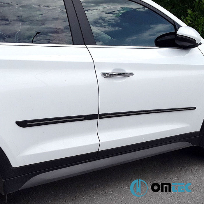 Yan Kapı Çıtası 4 Prç. PP + Paslanmaz Çelik - Kia Sportage - SUV QL - (2015 - 2021)