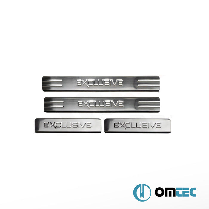 Exclusive Kapı Eşiği 4 Prç. Paslanmaz Çelik (Parlak) - Skoda Yeti - SUV 5L - (2010 - 2017)