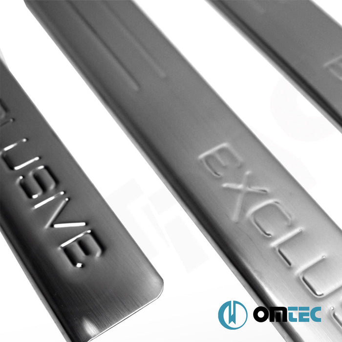 Exclusive Kapı Eşiği 4 Prç. Paslanmaz Çelik (Parlak) - Skoda Yeti - SUV 5L - (2010 - 2017)