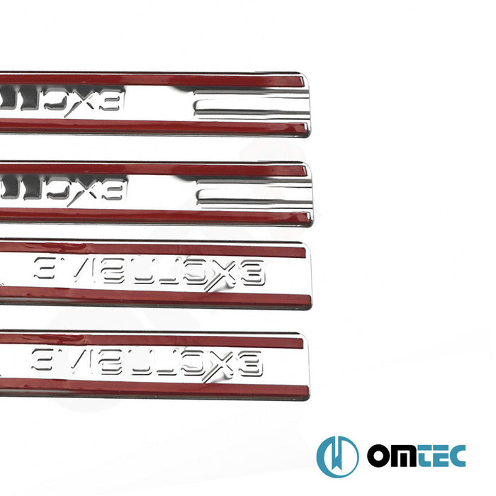 Exclusive Kapı Eşiği 4 Prç. Paslanmaz Çelik (Parlak) - Skoda Yeti - SUV 5L - (2010 - 2017)