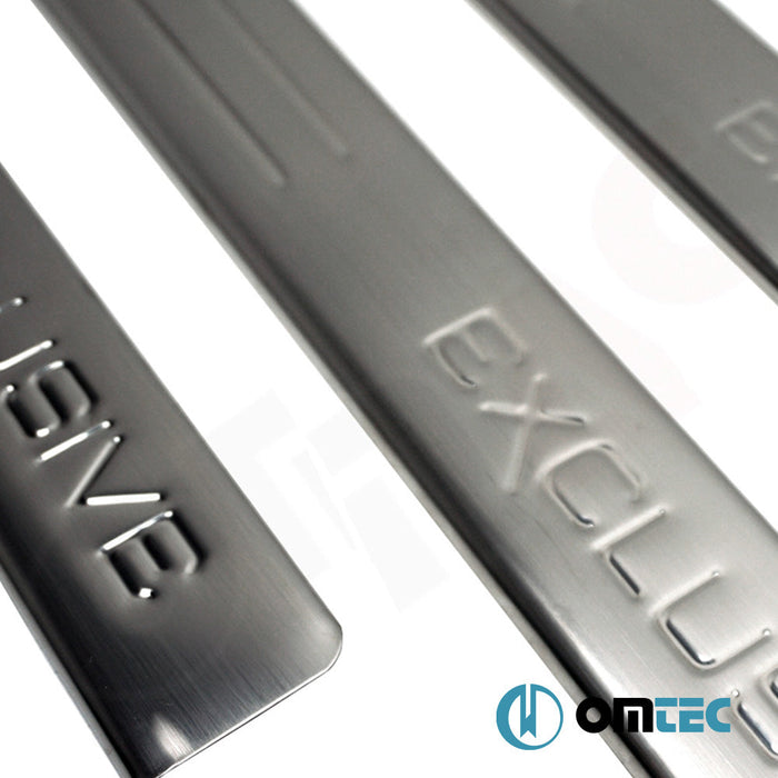 Exclusive Kapı Eşiği 4 Prç. Paslanmaz Çelik (Parlak) - Renault Captur - SUV I - (2013 - 2020)