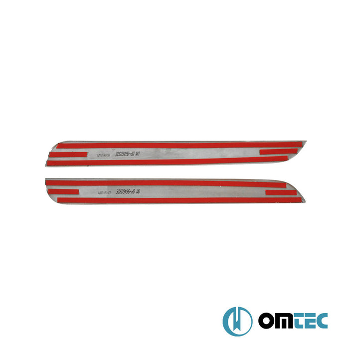 Exclusive Kapı Eşiği 2 Prç. Paslanmaz Çelik (Parlak) - Fiat Doblo - MVN 263 - (2010 - 2021)