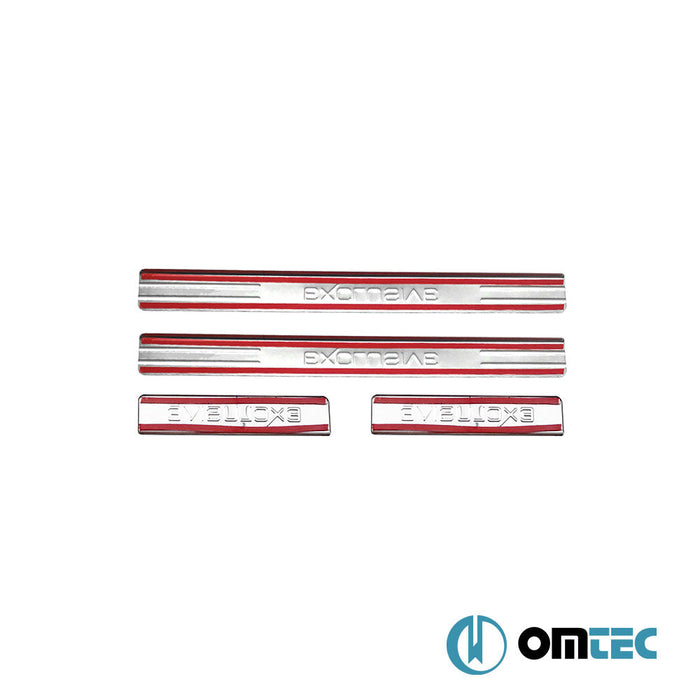 Exclusive Kapı Eşiği 4 Prç. Paslanmaz Çelik (Parlak) - Honda Civic - HB 3D IX - (2012 - 2016)