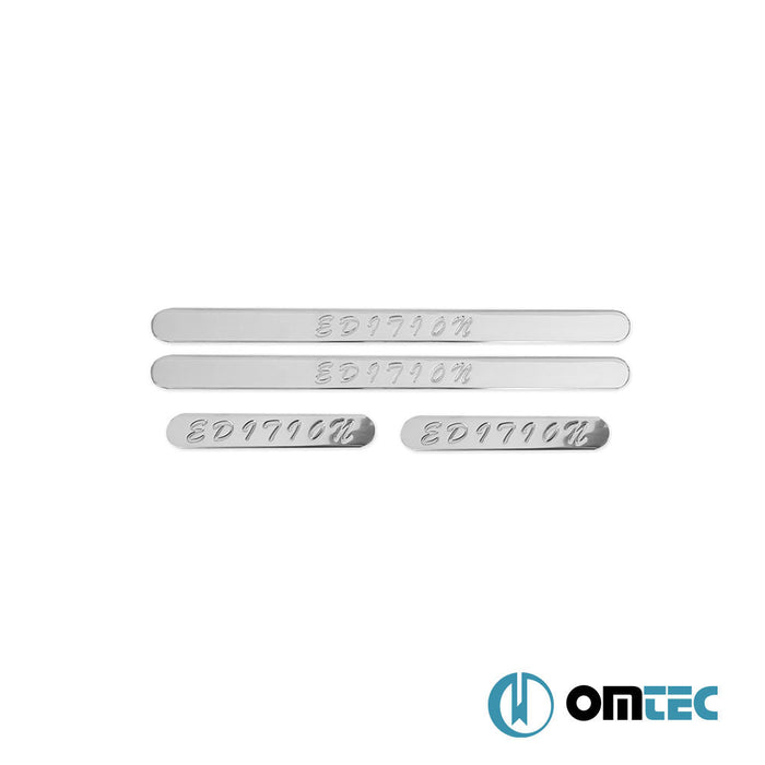 Edition Kapı Eşiği 4 Prç. Paslanmaz Çelik (Parlak) - Hyundai Accent/Blue Solaris - SD RC - (2010 - 2017)