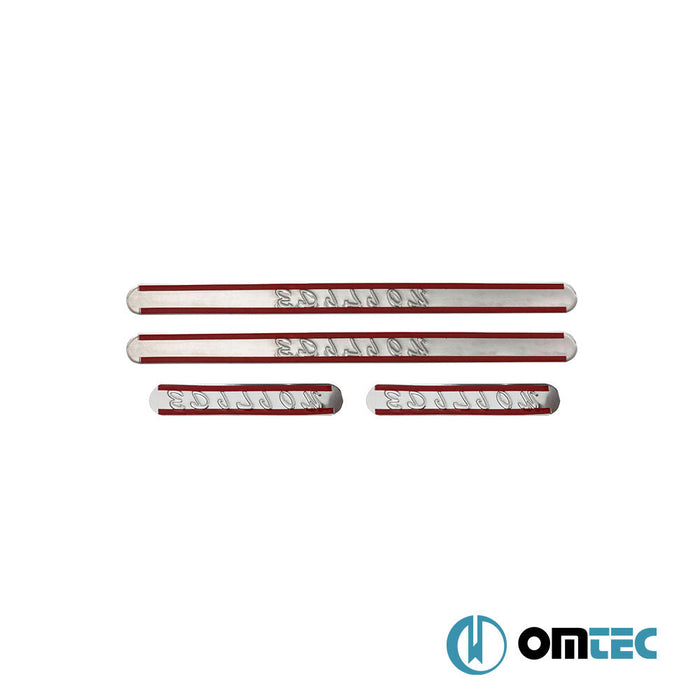 Edition Kapı Eşiği 4 Prç. Paslanmaz Çelik (Parlak) - Toyota Corolla - SD E120 - (2000 - 2006)