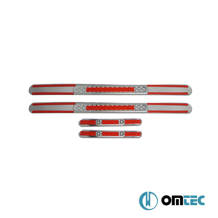 Pointsill Kapı Eşiği 4 Prç. Paslanmaz Çelik (Parlak) - Renault Laguna - SD X91 - (2008 - 2015)