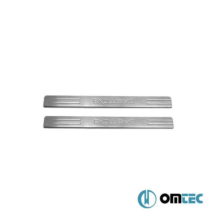 Exclusive Kapı Eşiği 2 Prç. Paslanmaz Çelik (Parlak) - Renault Laguna - SD X91 - (2008 - 2015)