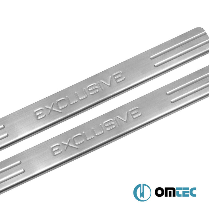 Exclusive Kapı Eşiği 2 Prç. Paslanmaz Çelik (Parlak) - Renault Laguna - SD X91 - (2008 - 2015)