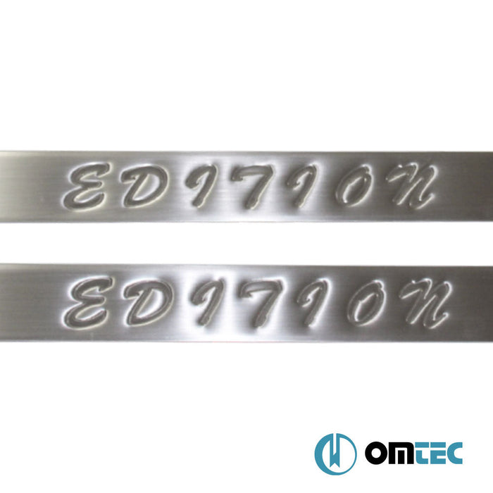 Edition Kapı Eşiği 2 Prç. Paslanmaz Çelik (Parlak) - Renault Clio - SW BH - (2012 - 2018)