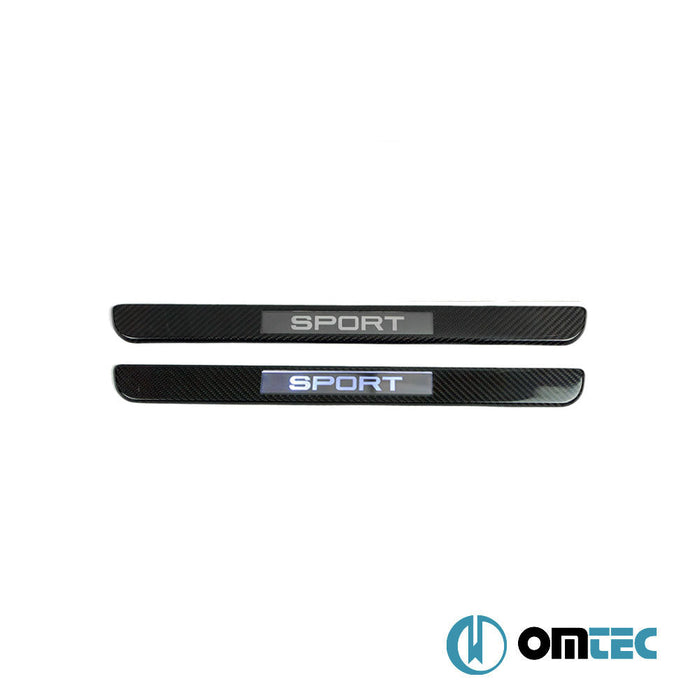Kapı Eşiği (Işıklı - Sport - 45 cm) 2 Prç. Karbon - Universal