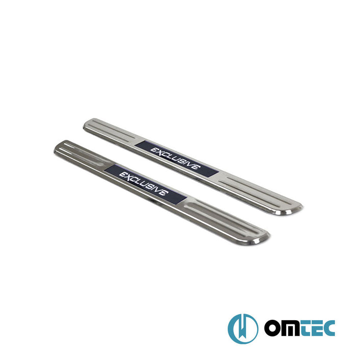 Kapı Eşiği (Işıklı - Exclusive - 45cm) 2 Prç. Paslanmaz Çelik - Universal