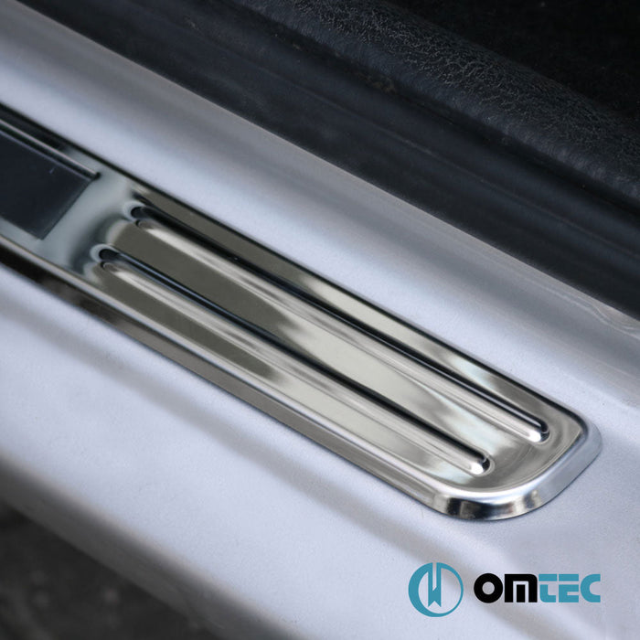 Kapı Eşiği (Işıklı - Exclusive - 45 cm) 4 Prç. Paslanmaz Çelik - Universal