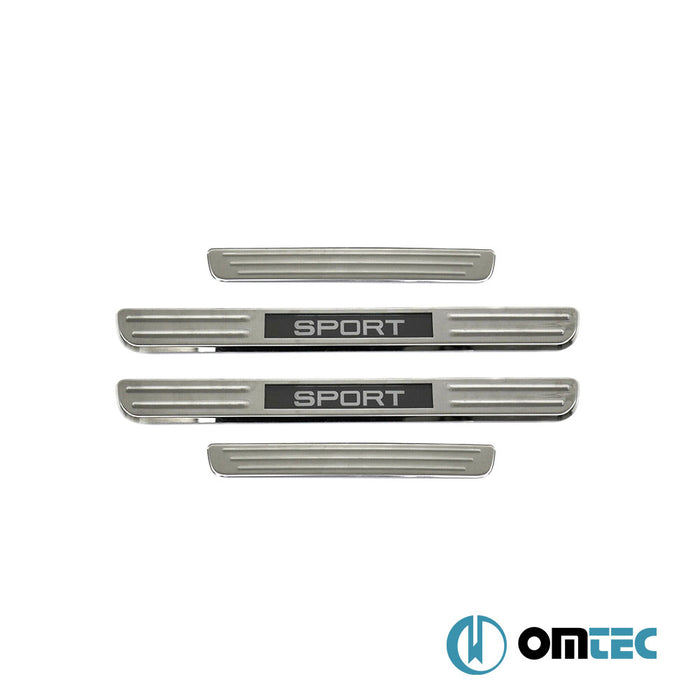 Kapı Eşiği (Işıklı - Sport - 45cm) 4 Prç. Paslanmaz Çelik - Volkswagen Passat - SD 3G(B8) - (2015 - 2019)