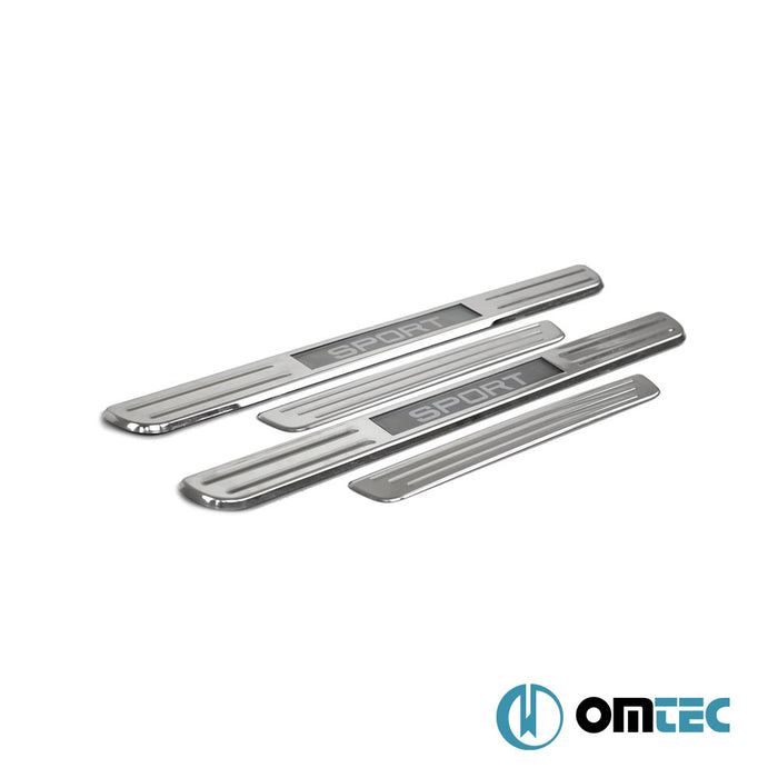 Kapı Eşiği (Işıklı - Sport - 45cm) 4 Prç. Paslanmaz Çelik - Volkswagen Passat - SD 3G(B8) - (2015 - 2019)