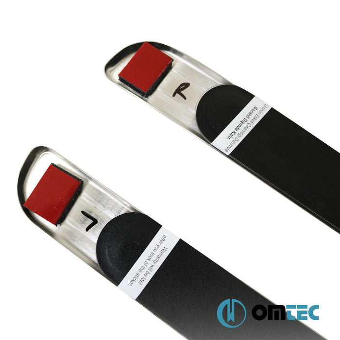 Kapı Eşiği (Işıklı - Sport - 45 cm) 2 Prç. Paslanmaz Çelik (Taşlı) - Universal