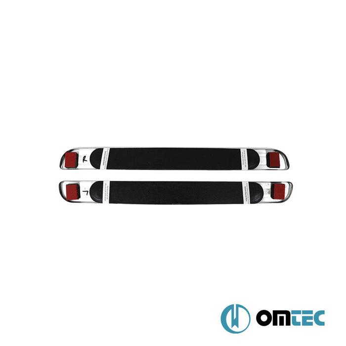 Kapı Eşiği (Işıklı - Sport - 38 cm) 2 Prç. Paslanmaz Çelik - Universal