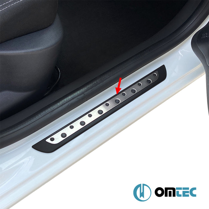 Dotsill Kapı Eşiği 2 Prç. Paslanmaz Çelik+Abs - Fiat Bravo - HB 5D 198 - (2008 - 2015)