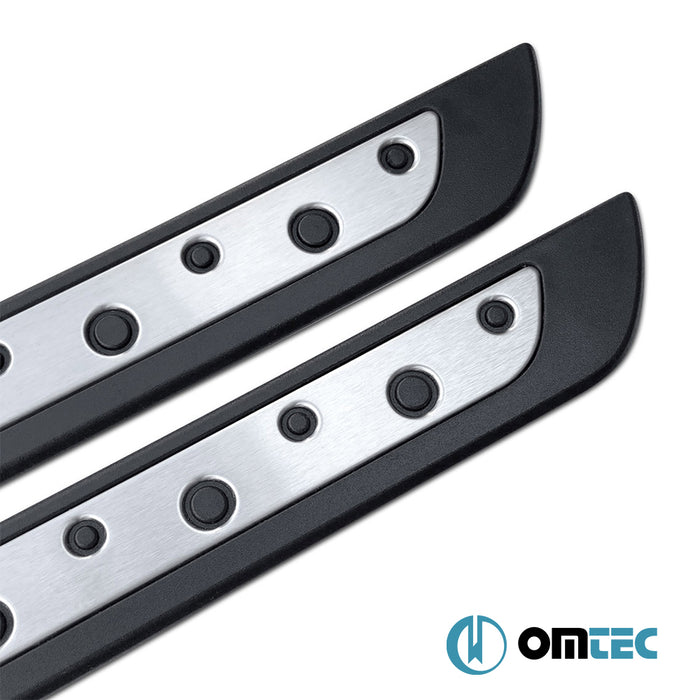 Dotsill Kapı Eşiği 2 Prç. Paslanmaz Çelik+Abs - Fiat Bravo - HB 5D 198 - (2008 - 2015)