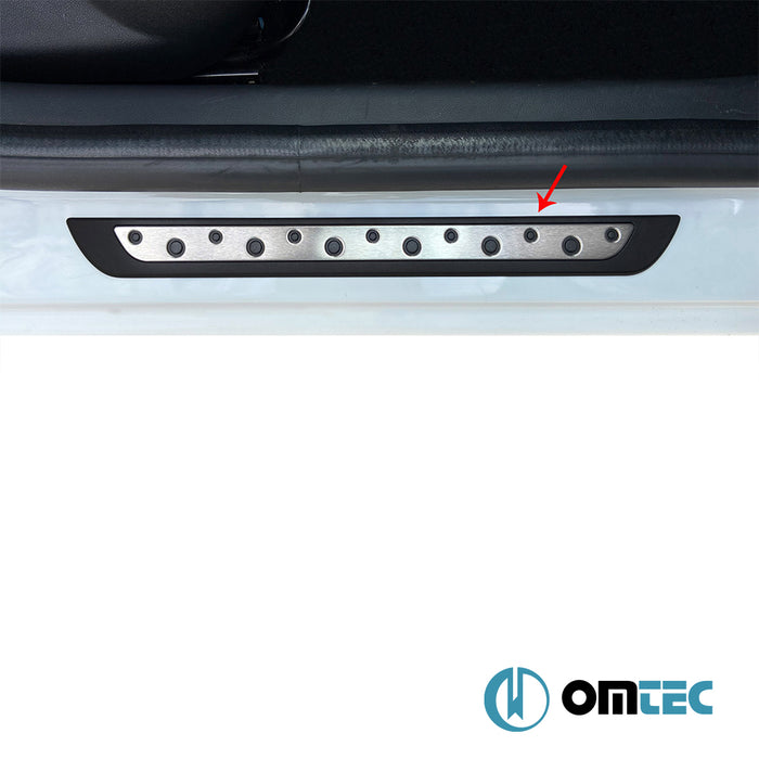 Dotsill Kapı Eşiği 2 Prç. Paslanmaz Çelik+Abs - Fiat Bravo - HB 5D 198 - (2008 - 2015)