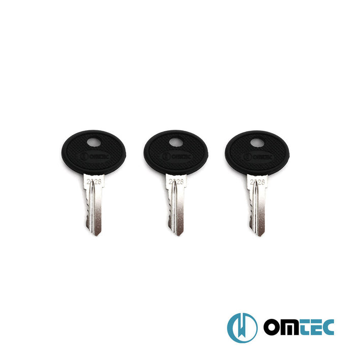 Ara Atkı Metal Kilit Kiti (6 Metal Kilit + 6 Segman + 3 Anahtar) - Universal