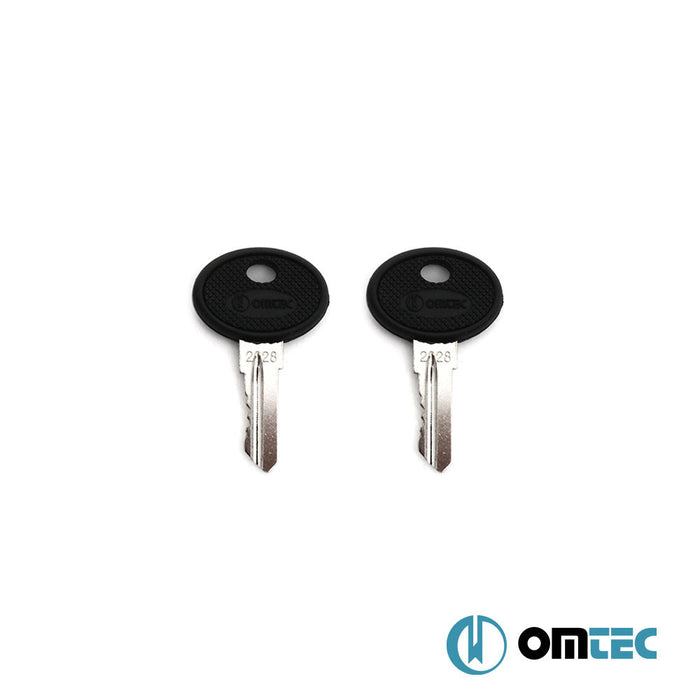 Ara Atkı Metal Kilit Kiti (4 Metal Kilit + 4 Segman + 2 Anahtar) - Universal