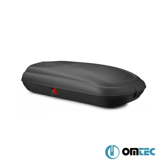 Omtec Portbagaj Araç Üstü Tavan Bagajı - 320 Lt. - Siyah - Universal