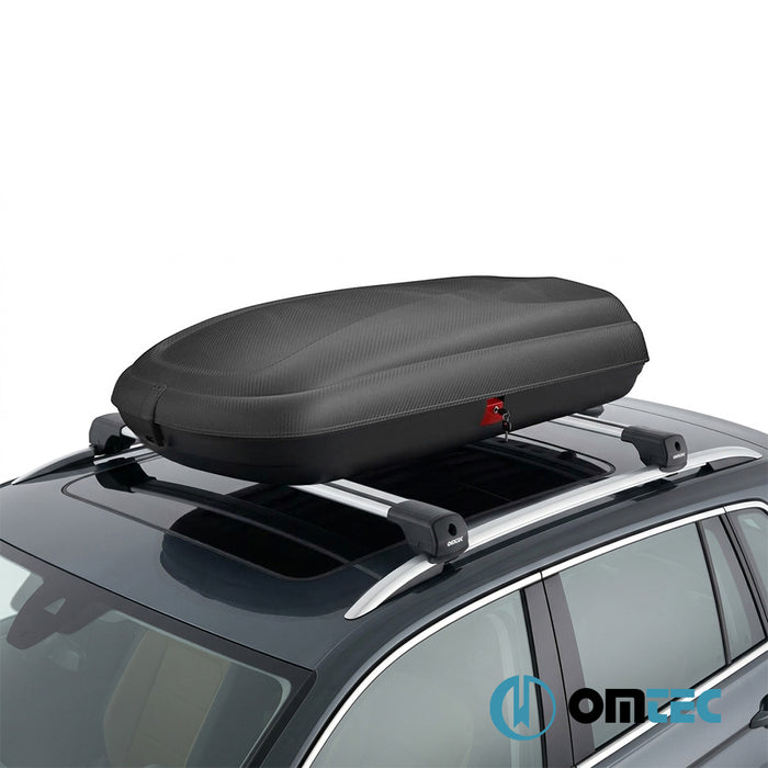 Omtec Portbagaj Araç Üstü Tavan Bagajı - 320 Lt. - Siyah - Universal