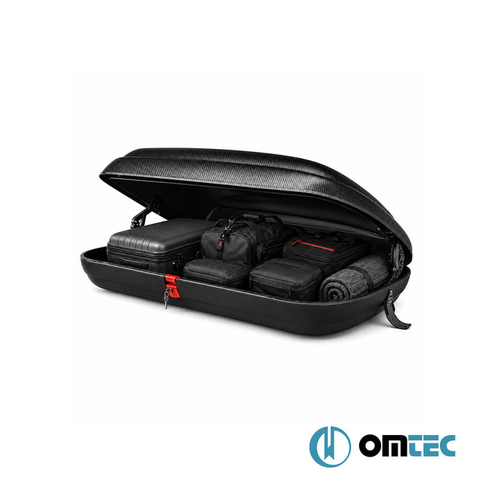 Omtec Portbagaj Araç Üstü Tavan Bagajı - 320 Lt. - Siyah - Universal