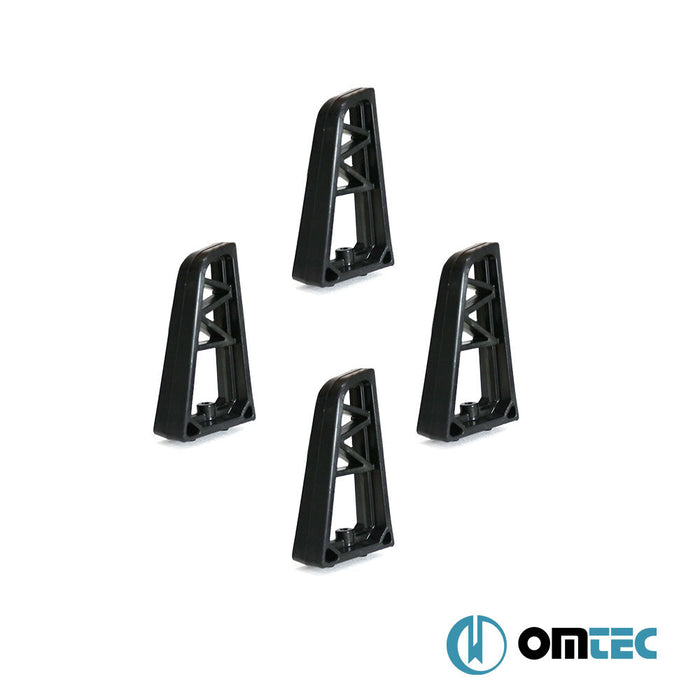 Plastik Yük Sabitleyici 4 Prç. + Bağlantı Halatı 2 Prç. (3m) - Universal