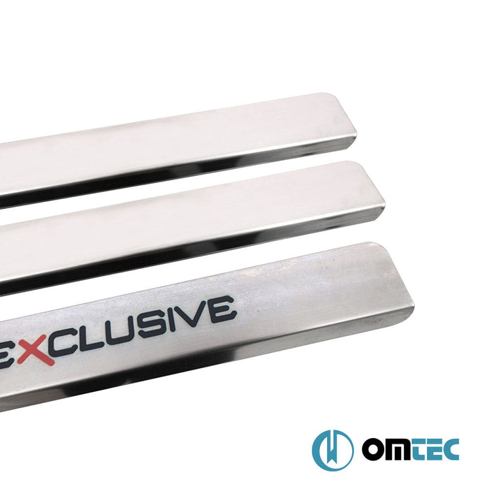 UV Baskılı Exclusive Kapı Eşiği 4 Prç. Paslanmaz Çelik - Alfa Romeo 147 - HB 5D 937 - (2001 - 2010)