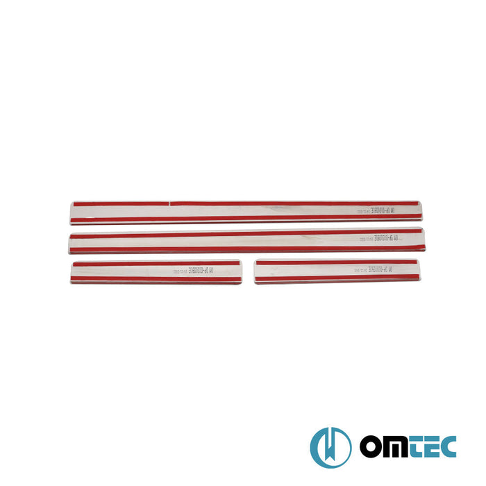 UV Baskılı Exclusive Kapı Eşiği 4 Prç. Paslanmaz Çelik - Alfa Romeo 147 - HB 5D 937 - (2001 - 2010)