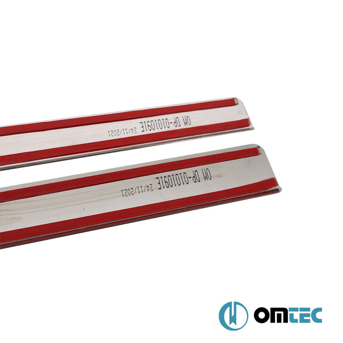 UV Baskılı Exclusive Kapı Eşiği 4 Prç. Paslanmaz Çelik - Alfa Romeo 147 - HB 5D 937 - (2001 - 2010)