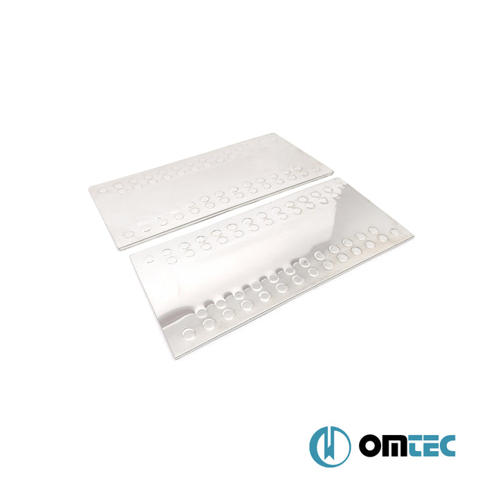 UV Baskılı Premium Kapı Eşiği 2 Prç. Paslanmaz Çelik - Mercedes - Benz Sprinter - VAN W901/W903 - (1995 - 2006)