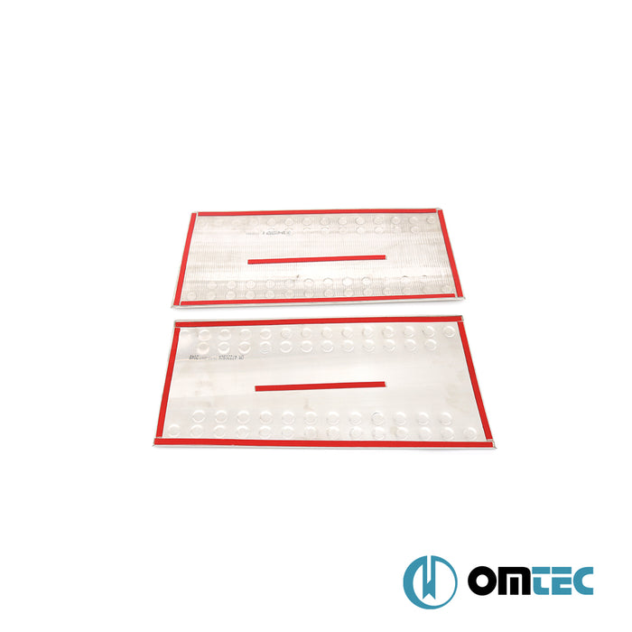 UV Baskılı Premium Kapı Eşiği 2 Prç. Paslanmaz Çelik - Mercedes - Benz Sprinter - VAN W901/W903 - (1995 - 2006)