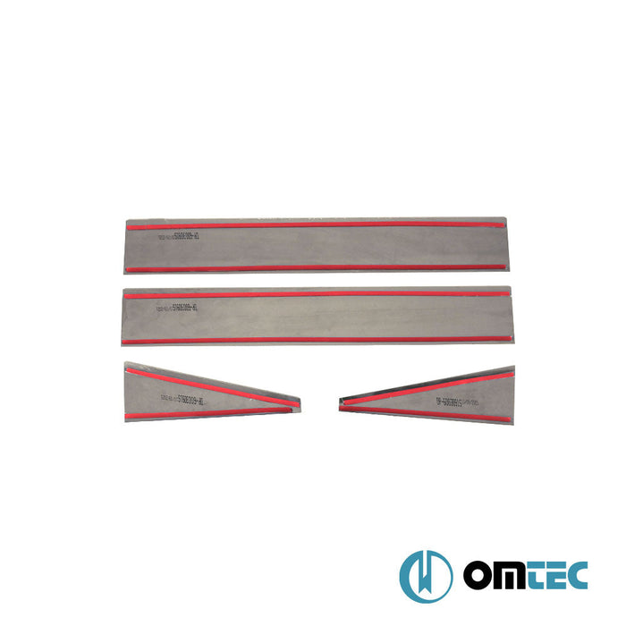 UV Baskılı Sport Kapı Eşiği 4 Prç. Paslanmaz Çelik - Land Rover Freelander - SUV L359 - (2006 - 2014)